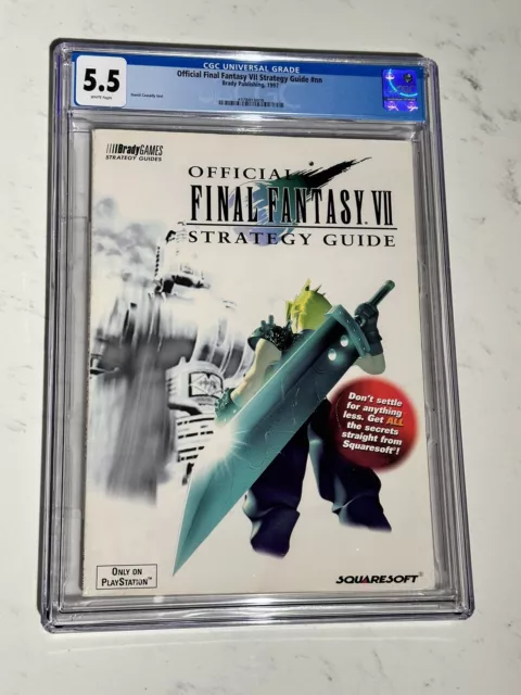 Guía de Estrategia Final Fantasy VII Brady graduada CGC 5,5 PS1 PlayStation 1