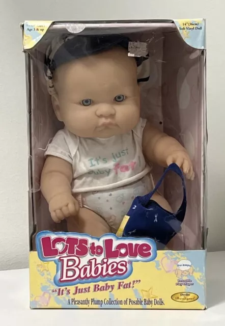 2001 Berenguer LOTS TO LOVE BABIES Baby Fat Doll by JC Toys - New In Box #16001