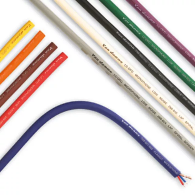 Van Damme Tour Grade Classic XKE Microphone Cable By The Metre  Choice Of Colour