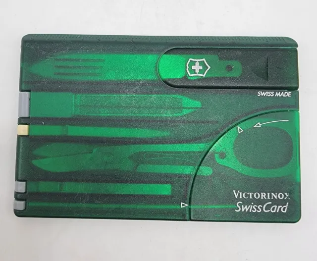 Victorinox Swiss Card Translucent Green Complete
