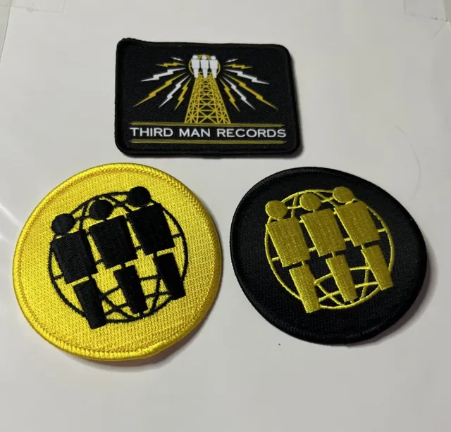 Third Man Records TMR Nashville Tennessee Three Patch Set New and Unused