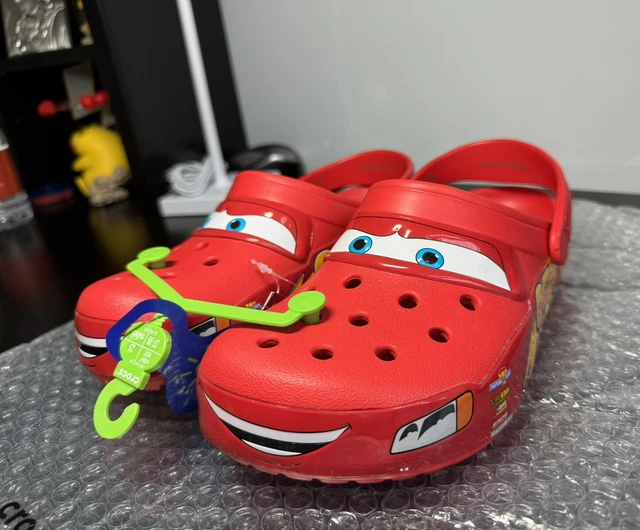 LIGHTNING MCQUEEN LIGHT Up Crocs Men’s Size (5,6,7,9,10,11,13) Free