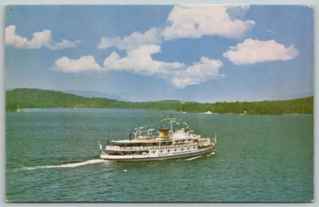 Vintage Postcard - Mount Washington Boat - Lake Winnipesaukee NH