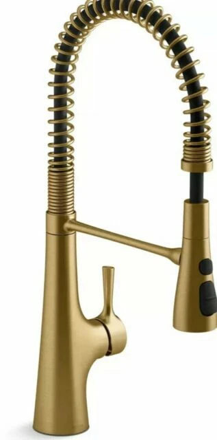 Kohler K-24662-2MB Kitchen Faucet Vibrant Brushed Moderne Brass