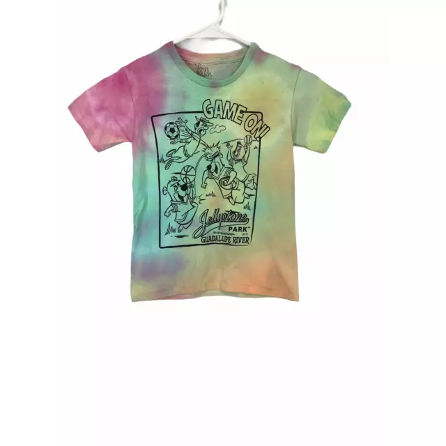 Yogi Girl Multicolored Tie Dye Comic Graphic T-Shirt Kid’s Youth