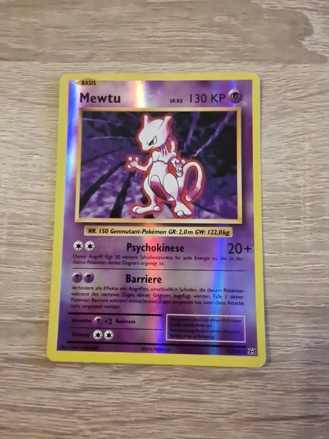 Pokemon Karte Mewtu 51/108* Reverse Holo Rare Evolution Boosterfrisch