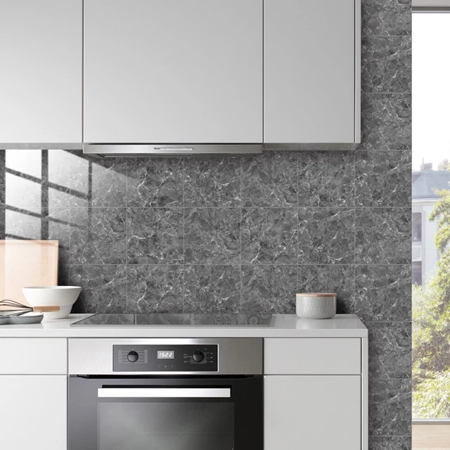 36 Adesivi Per Piastrelle Cucina A Forma Di Piastrella 15x15 Cm - PVC Impermeabile Con Motivo Limone E Frutta - Rinnovabili E Facili Da Applicare