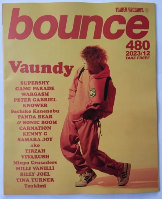 Vaundy Supershy Tom Misch bounce TOWER RECORDS magazine 2023/12 Vol.480