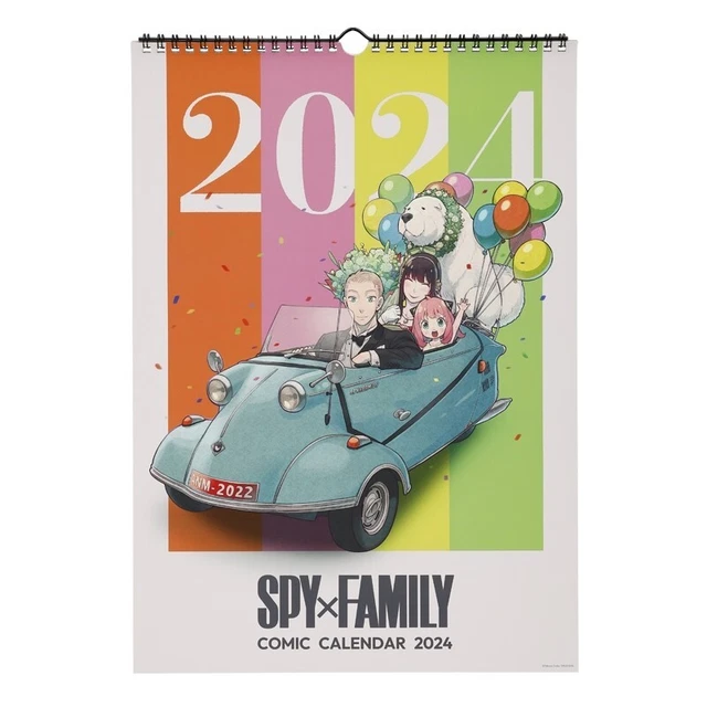 SPY×FAMILY 2024 CALENDAR Anime Japanese Calendar Lloyd Anya Yol A3
