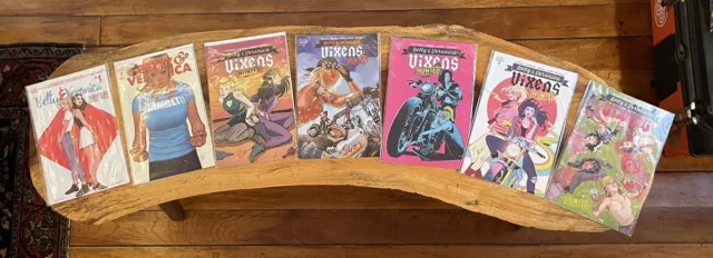 Betty & Veronica Comic Book LOT (Vixens # 6, 7, 8, 9, 10; Archie Forever #1, 3)