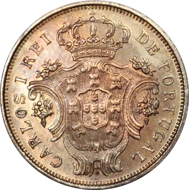 AZORES 5 Reis 1901, Uncirculated Coin A91