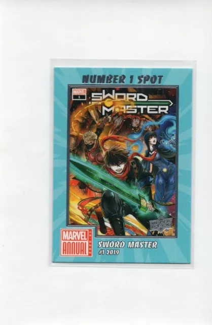 2020-21 Marvel Annual Mint! SWORD MASTER Number One Spot N1S-4 UD Cards