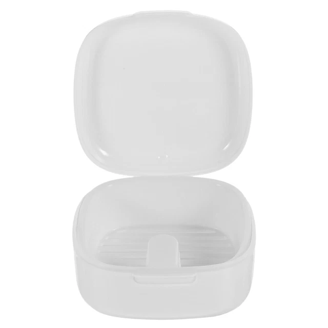 Scatola da Bagno per Dentiera, Scatola Contenitore Per Protesi, Porta Apparecchio Denti, Scatola