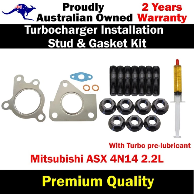 TURBO INSTALLATION STUD, Gasket & Lubricant Kit For Mitsubishi ASX 4N14 ...