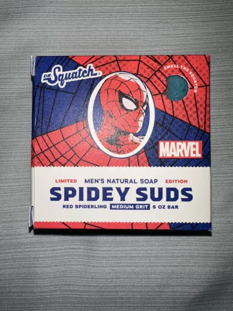 Dr Squatch Spider Suds Limited Edition Spider Man Bar ( Free Sample & Bag! )