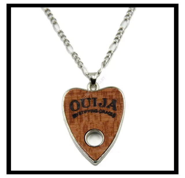 Pendant Ouija Board Planchette Necklace silver Chain Ouija Board pendant