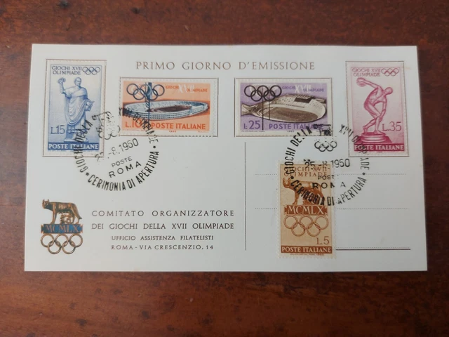 Document Olympique Rome 1960 - Carte D'Identité Technique - Football