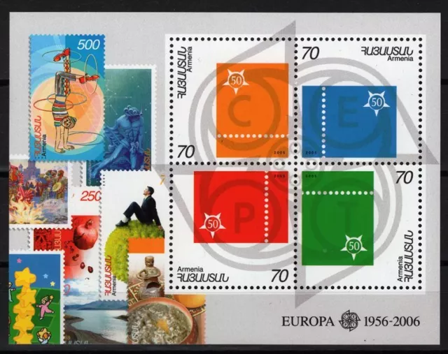 Armenia 2006 Europa Cept - 50 years europa souvenir sheet MNH