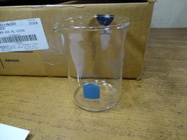 Corning Pyrex Glass Vista 400mL Griffin Beaker 70000-400