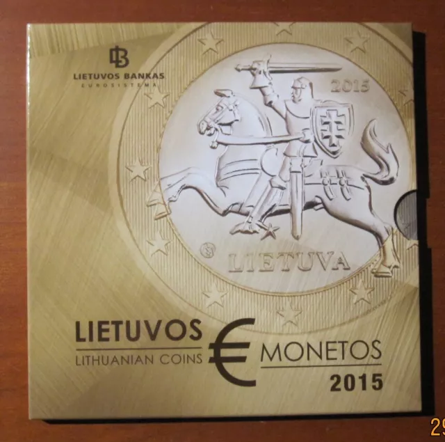 KMS Litauen 2015 Erster offizieller Euro Kursmünzensatz Litauen BU 3,88€