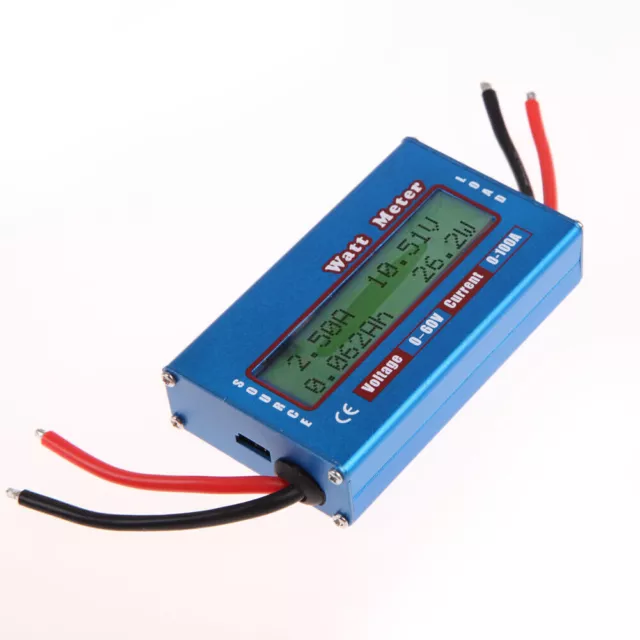 Simple Dc Power Analyser Watt Volt Amp Meter 12V 24V Solar Wind Ammeter 100A# 2