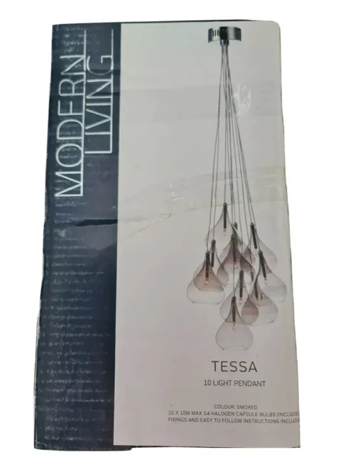 Modern Living Tessa 10 Glühbirne Anhänger Treppe Kronleuchter Deckenleuchte