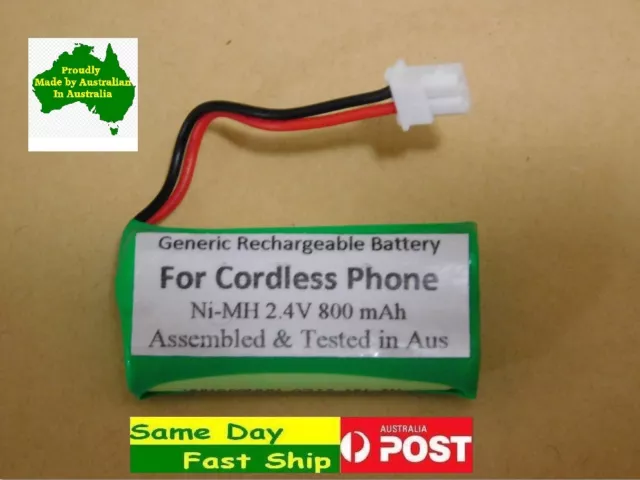 Generic 2.4V 800mAh Ni-MH battery for TELSTRA cordless phone 13350 13450 etc AU