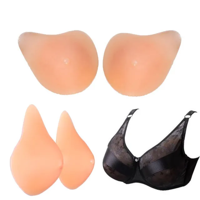 Silicone Breast Forms 1 Pair Women Mastectomy Prosthesis False Boobs B C D E Cup