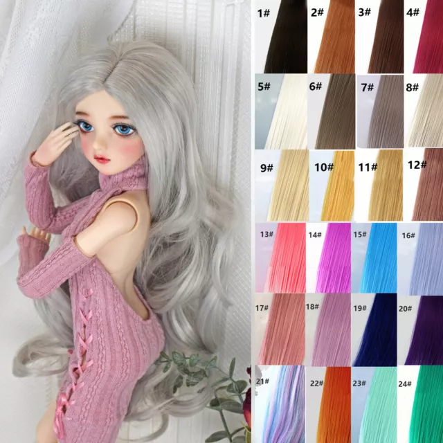 Fashion Long Wavy Hair Dolls Wigs Curly for 1/3 1/6 1/8 BJD Dolls Beautiful Soft