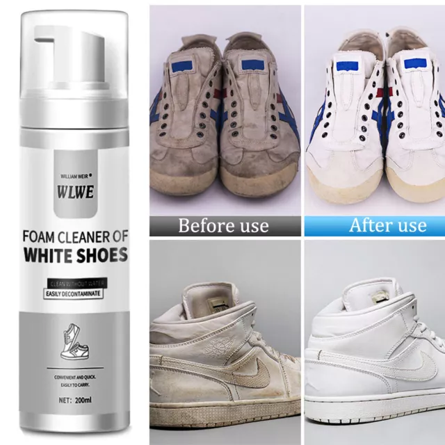 Wash-free Spray Shoes Cleaning Foam Dry Cleaner Trainer Shoe Whitener  Whitening