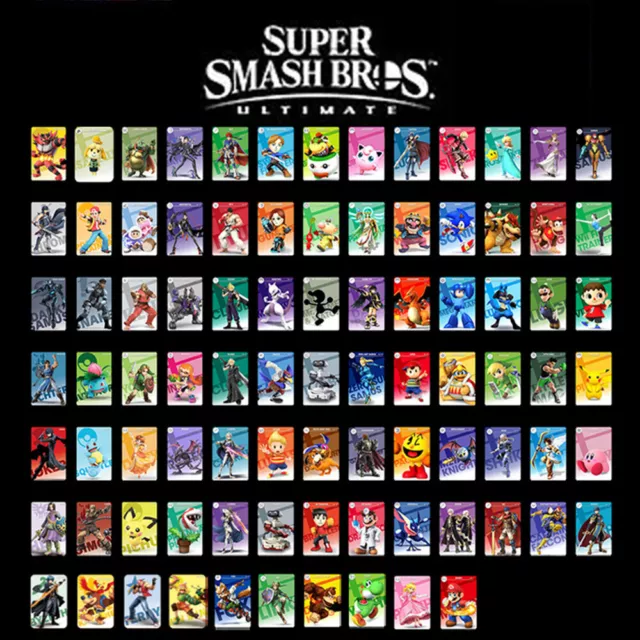 88 Character Of Super Smash Bros Amiibo Linkage NFC 88Pcs Cards For Switch Wii-U
