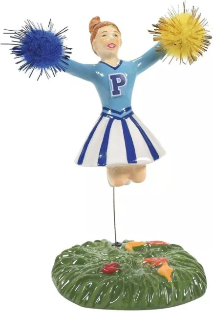 Go Polars! Department 56 Snow Village Halloween 6011447 cheerleader accessory Z