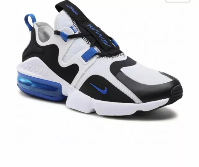 BASKETS NIKE AIR Max infinity Black Game royal white BQ3999 008