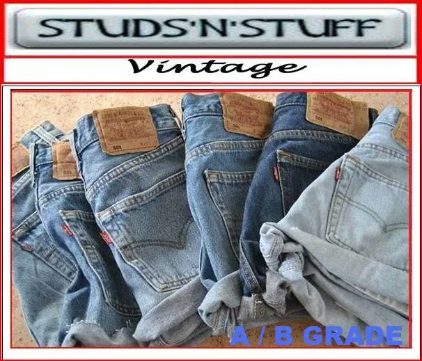 Short coupé vintage femme Levis denim taille haute et moyenne, pantalon chaud 4 6 8 10