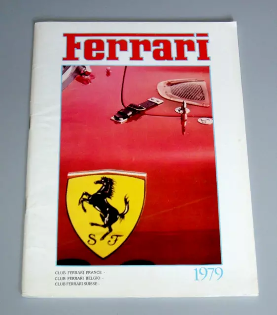 FERRARI 1979 annual - Club Ferrari France - Belgium - Switzerland - 56 pgs