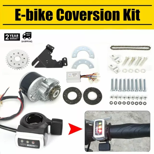 24V 250W Conversion Kit Electric Bicycle E-Bike Drive Motor Left Chain Thumb Kit