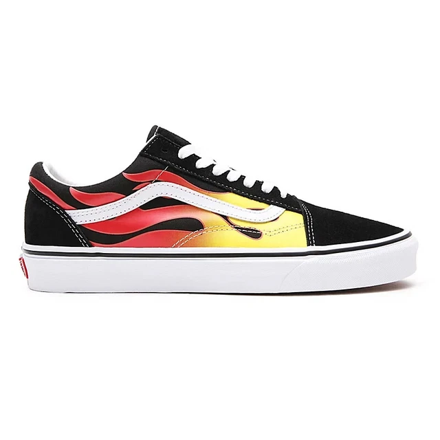 VANS Scarpe Sportive Old Skool Fiamma Scarpe Misura UK 6 Eu 39 Skate - Camoscio