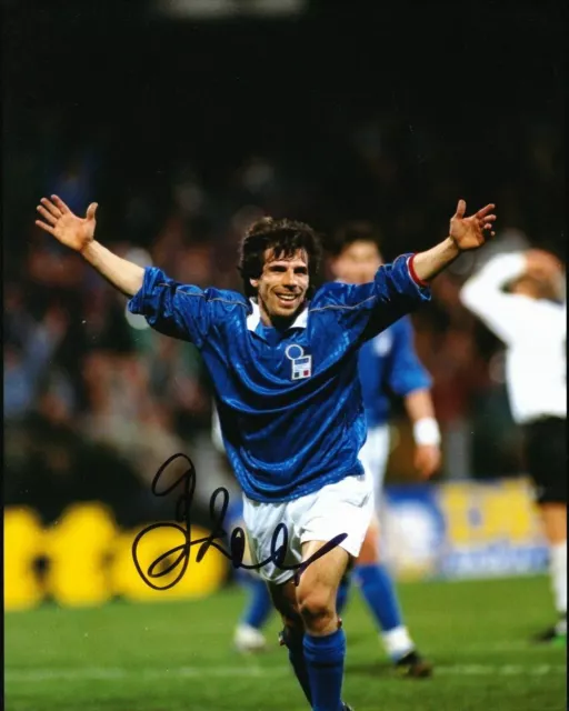 Fabrizio Ravanelli Signed 12X8 Photo Italy Autograph AFTAL COA (9054) 