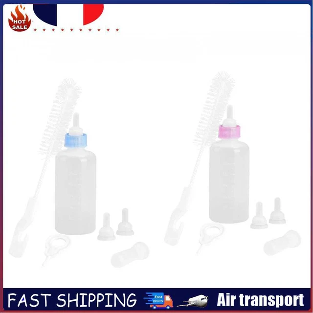 Silicone Feeding Bottle Set Dog Cat Baby Nursing Water Milk Feeder Pet Supplies