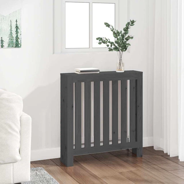 Vidaxl Copertura Termosifone Grigia 79,5x19x84 cm Legno Massello Pino