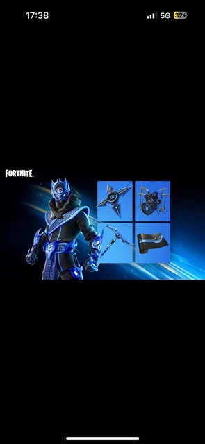 Fortnite Cobalt Star Bundle + 1000 V-Bucks - Codes PS5/PS4 - Neuf
