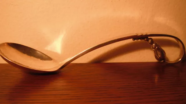 Beautiful 1930's Randahl Sterling Silver Blossom Hand Wrought Spoon/Ladle