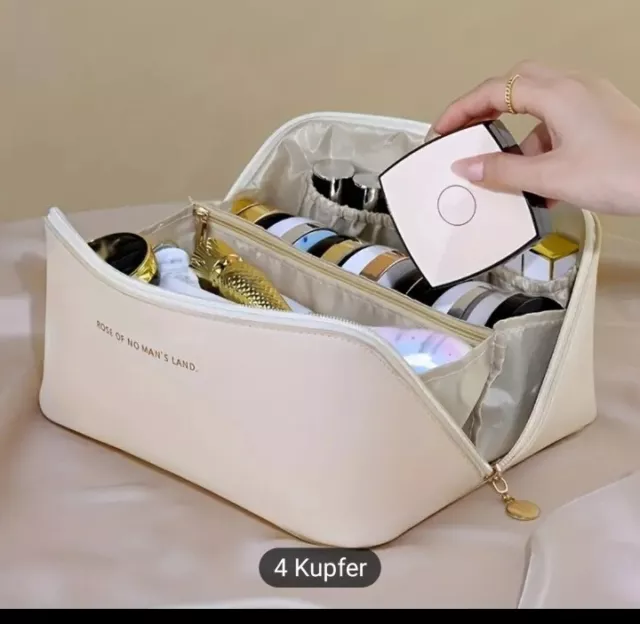 Damen Reise Kosmetiktasche Make up Tasche Aufbewahrungsbox mit großer Kapazität