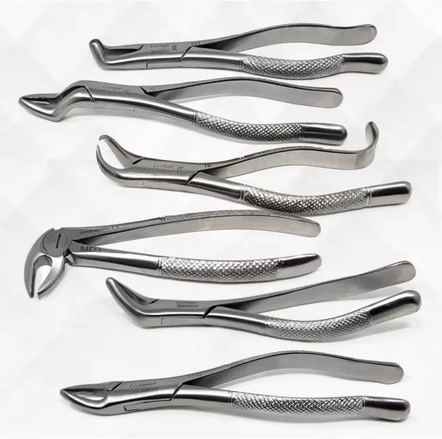 New German Premium Dental Extracting Forceps Tooth Extraction Serrated Beaks