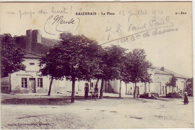 CPA 54 near Nancy Pompey Toul SAIZERAIS Place BAKERY EPICERIE DOYOTTE 1916