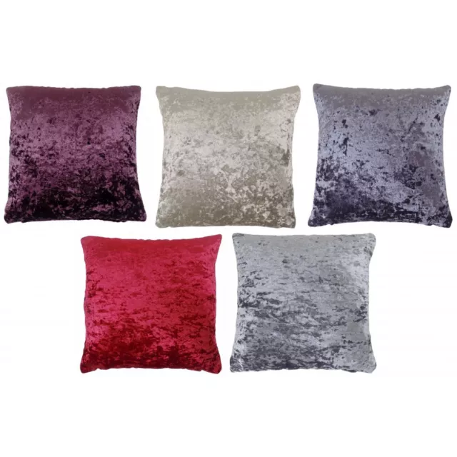 Crushed velvet cushions various colours and sizes