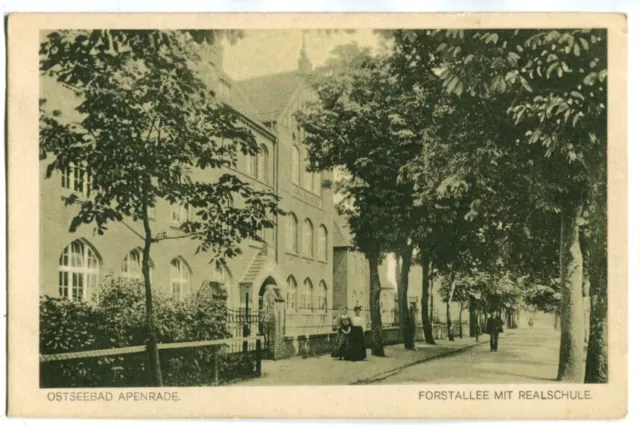 AK Apenrade,Aabenraa,Dänemark,Forstallee,Schule,bei Sonderburg,Flensburg um 1910