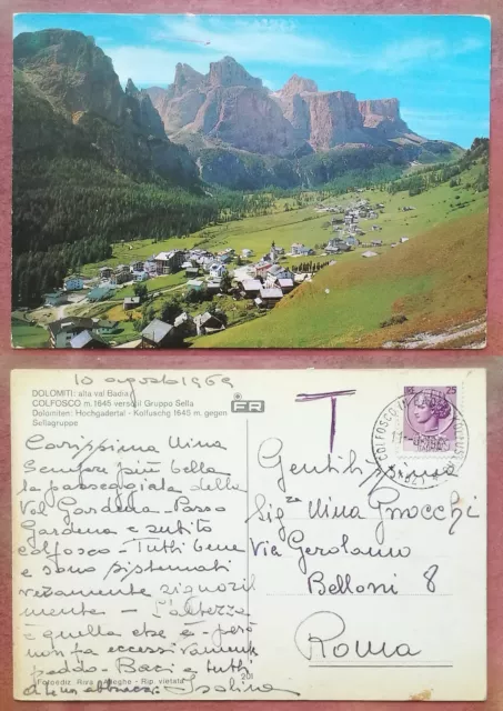 DOLOMITI - COLFOSCO verso il Gruppo Sella 1969