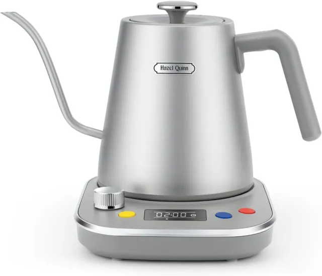 Hazel Quinn Gooseneck Electric Kettle 0.8L Stainless Steel 1200 Watts