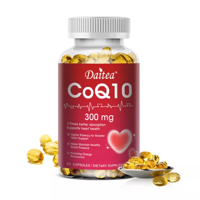 Pure CoQ10 Co Enzyme Q10 300mg 30 To 120 Capsules - Long Expiry Date VEGAN